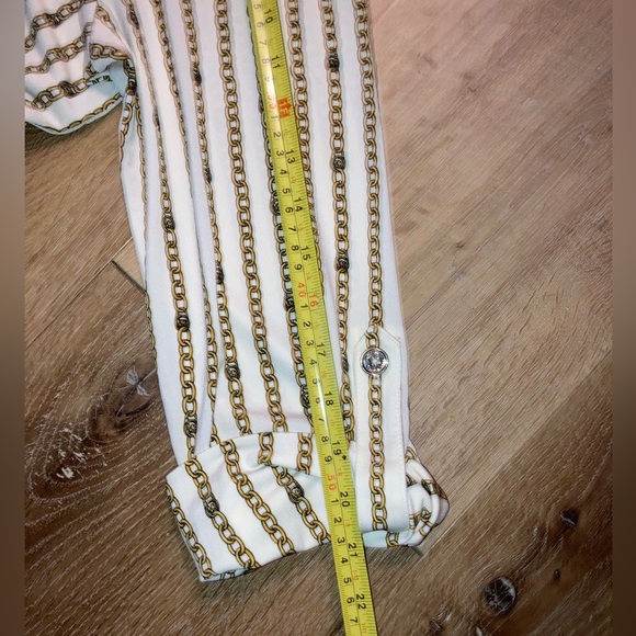 Michael Michael Kors Gold Chain Blouse 
| V-Neck |Size XL |Women’s - Picture 16 of 16